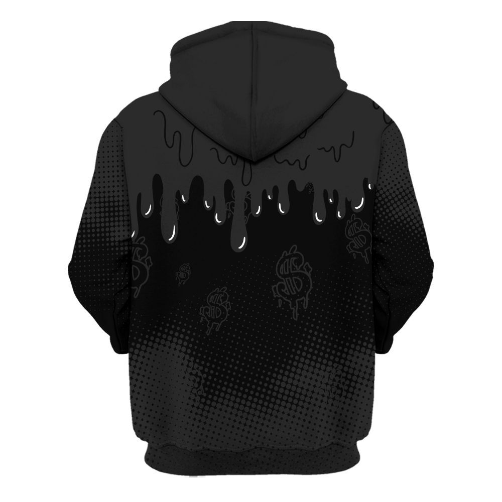 Hoodie To Match Black Cat NET 4s - Loot Bear Unique Drip All Over Print