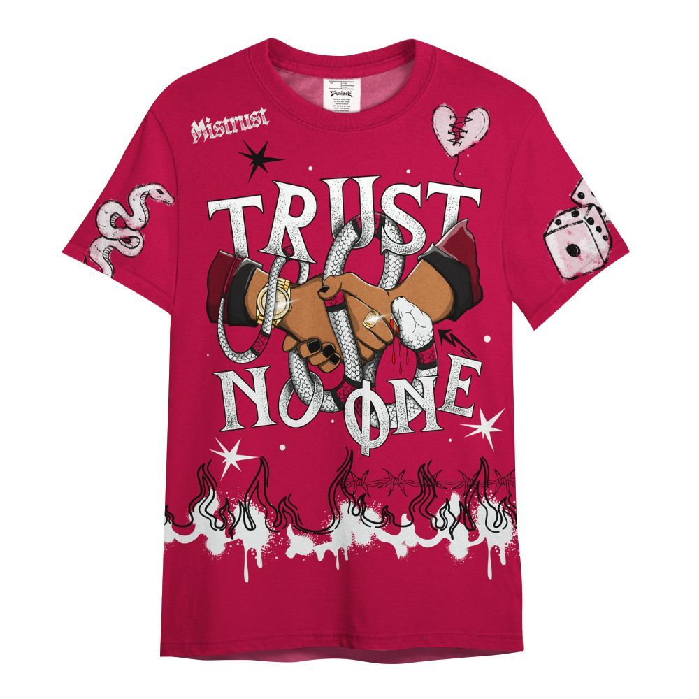 Shirt To Match Retro Chicago 2s - Trust No One Snake-Bite Doodle Crayon All Over Print