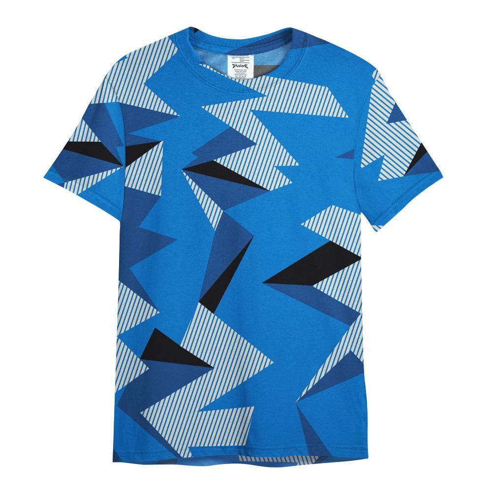 Shirt To Match Blueberry 12s - Geometric Camouflage Pattern All Over Print