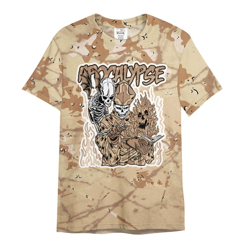 Shirt To Match Desert Camo 3s - Apocalypse Skeleton Profound All Over Print