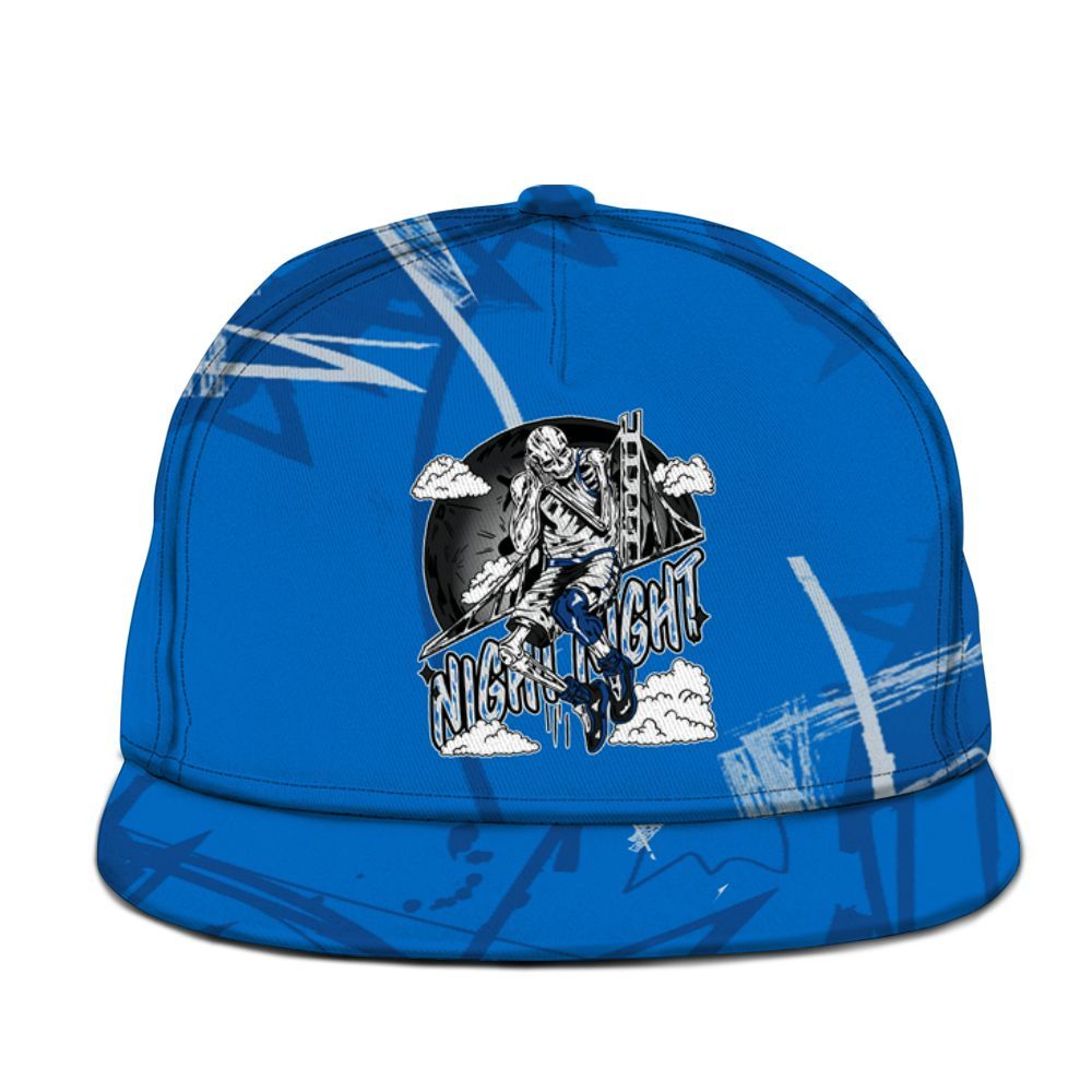 Snapback To Match Blueberry 12s - Seeya Skeleton Messyz Graphic