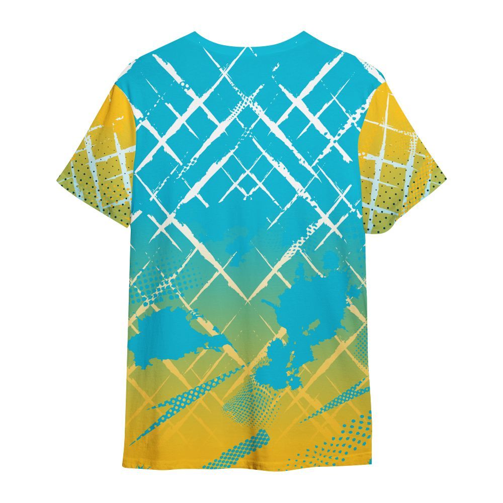 Shirt To Match Retro Aqua 5s - Halftone Stand Business Dripping All Over Print