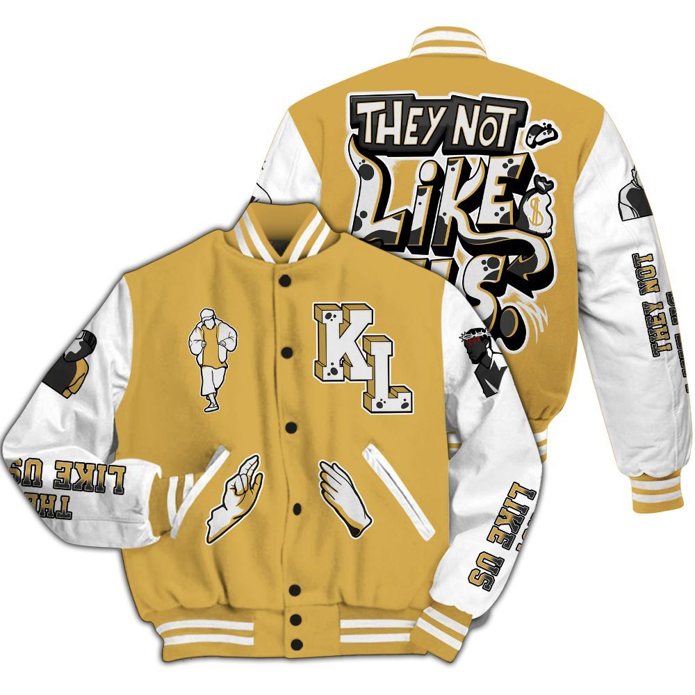 Varsity Jacket To Match Retro Light Ginger 14s - Dislike Us Graphic All Over Print