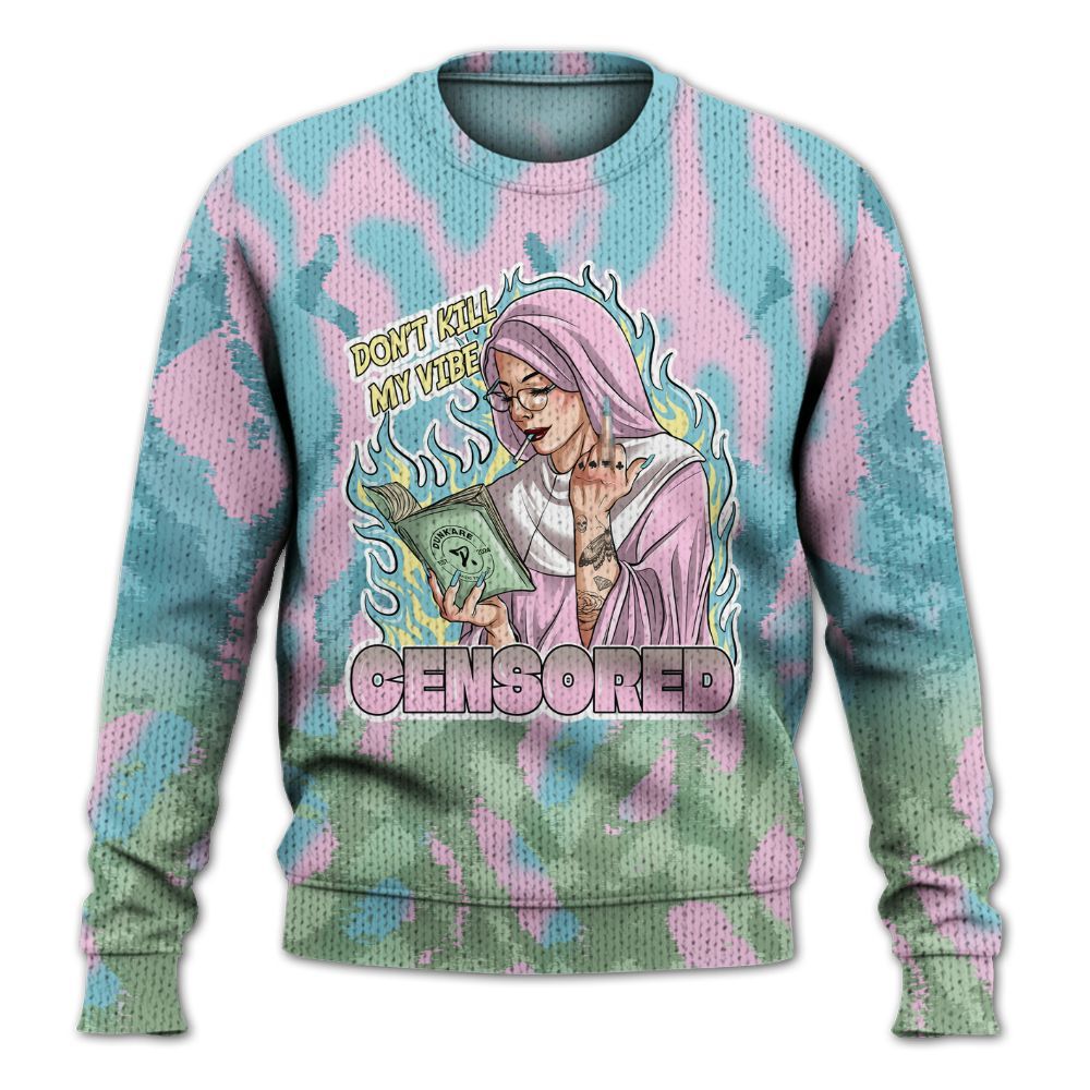 Knitted Sweater To Match SB Dunk Low Visty - Censoredz Burn