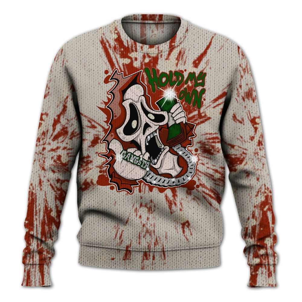 Knitted Sweater To Match El Grito 5s - Hold My Own Graphic Halloween