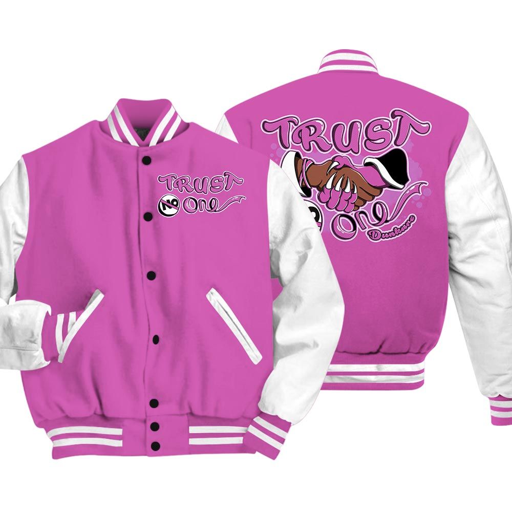 Varsity Jacket To Match Hyper Violet 4s - Devil Trust No One Varsity Jacket Outfit 0905 LGH
