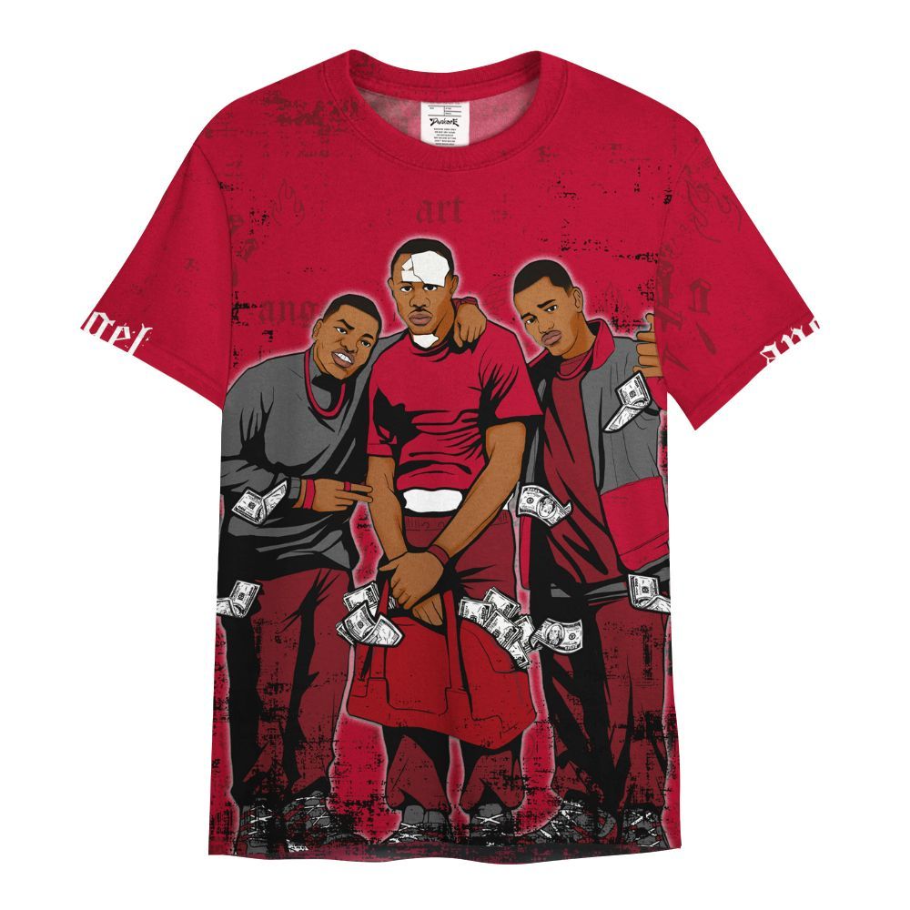 Shirt To Match Air Foamposite Pro Gym Red - Paid In Full Money All Over Print