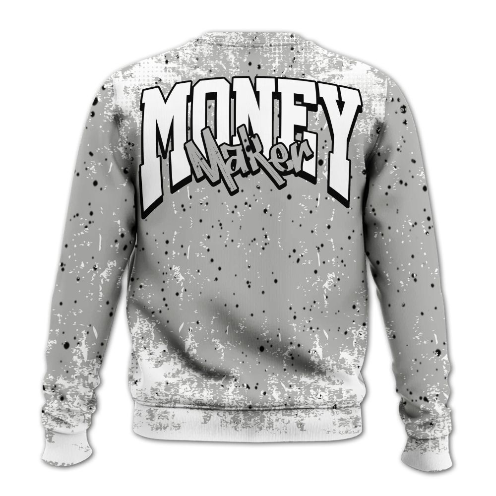 Sweatshirt To Match Retro White Oreo 4s - Move In Silence Money Street Retro All Over Print