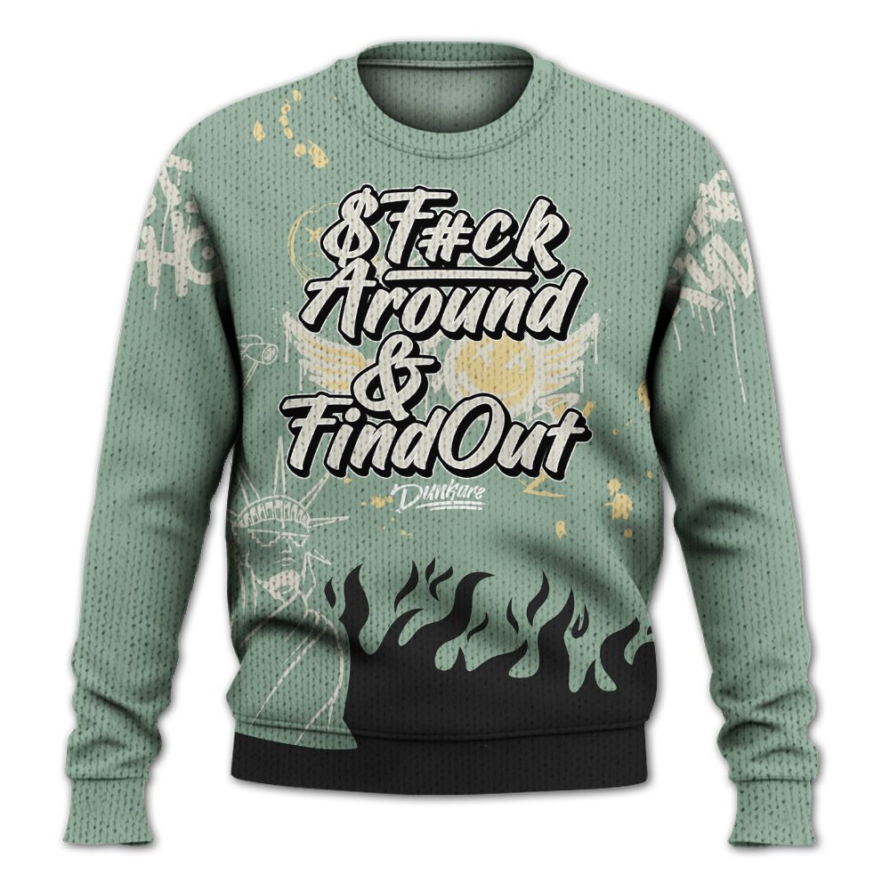 Knitted Sweater To Match Joins Year Of The Snake 5s - Graphic Fck Around Find Out