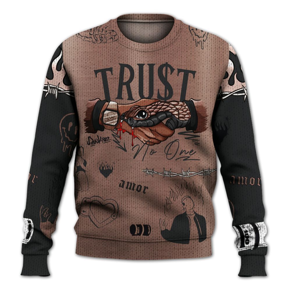 Knitted Sweater To Match KD 4 Christmas - Snake Trust No One