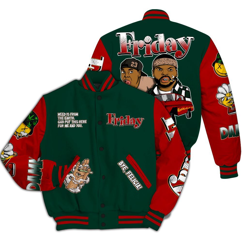 Varsity Jacket To Match Bin 23 8s - Friday Sneaker Stress Style All Over Print