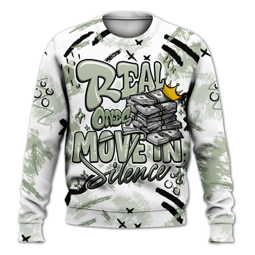 Sweatshirt To Match Seafoam Sail 4s - Real Ones Move In Streetwear All Over Print