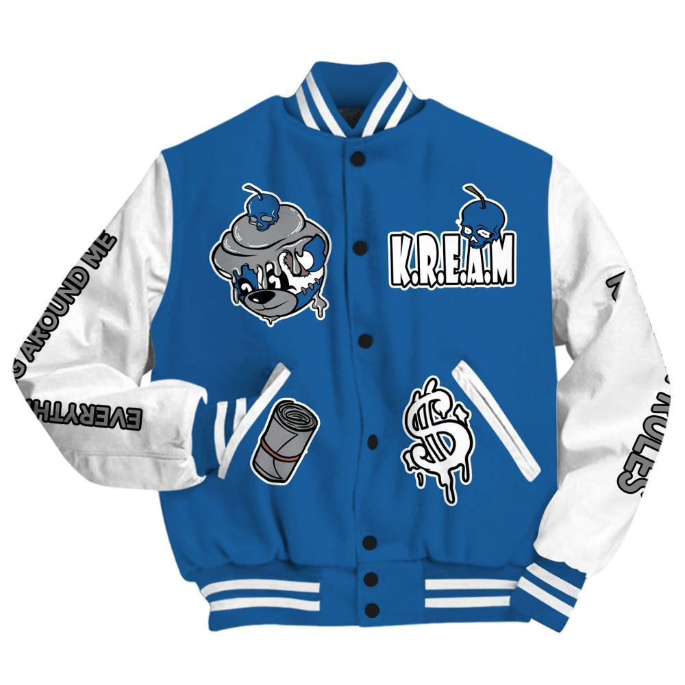 Varsity Jacket To Match French Blue 13s - Loot Bear All Over Print