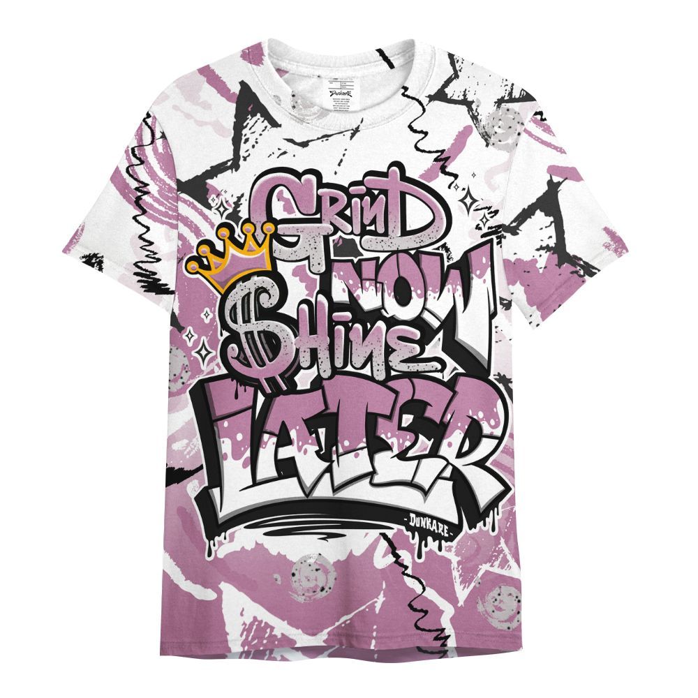 Shirt To Match Neutral Grey Black White Orchid 4s - Grind Shine Later Drip All Over Print