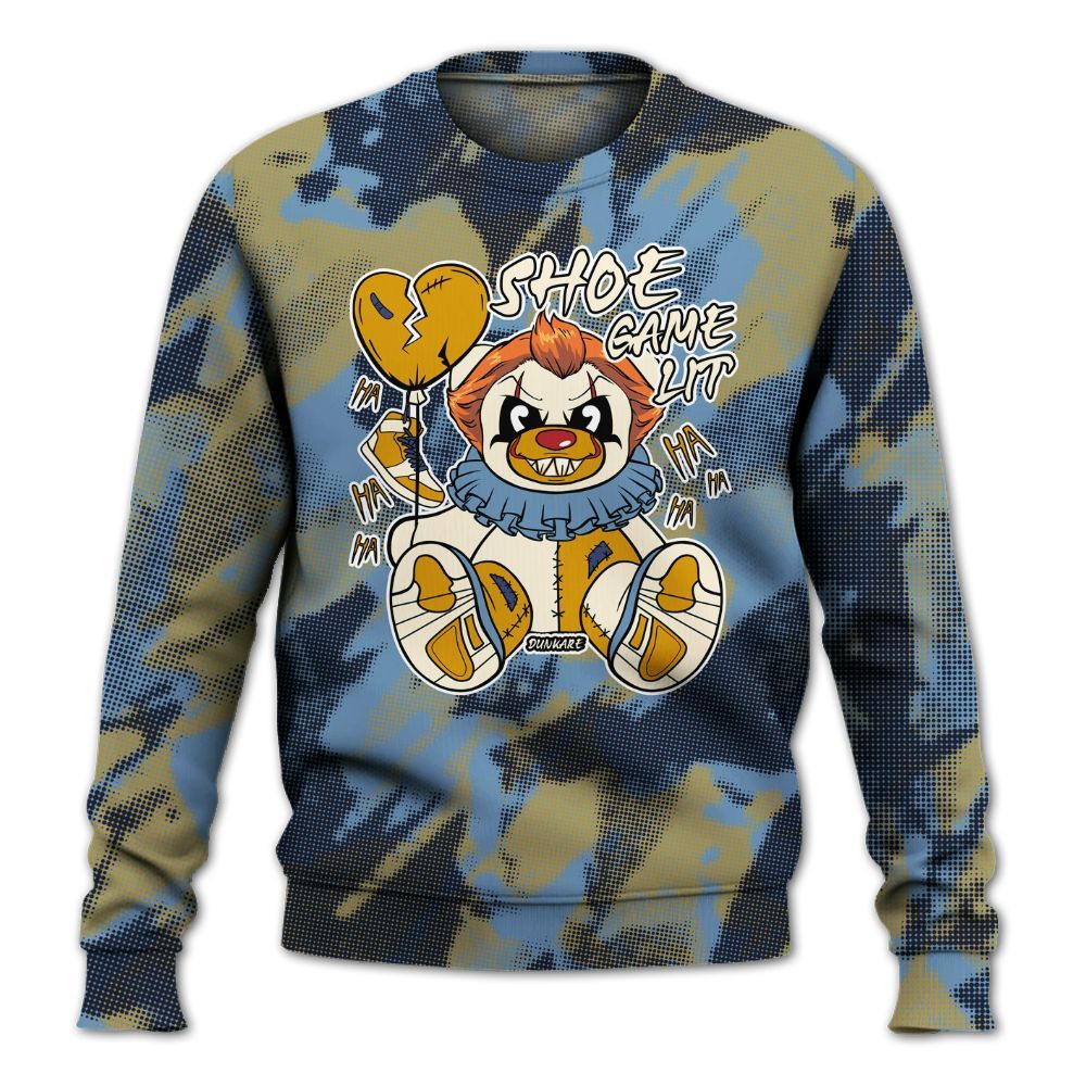 Sweatshirt To Match High OG First In Flight 1s - Shoe Game Bear Abstract Halftone All Over Print