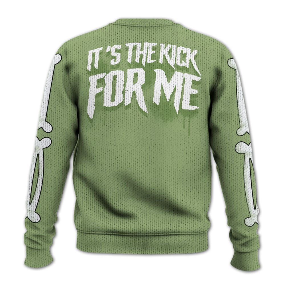 Knitted Sweater To Match Oil Green 4s - It's The Kick For Me