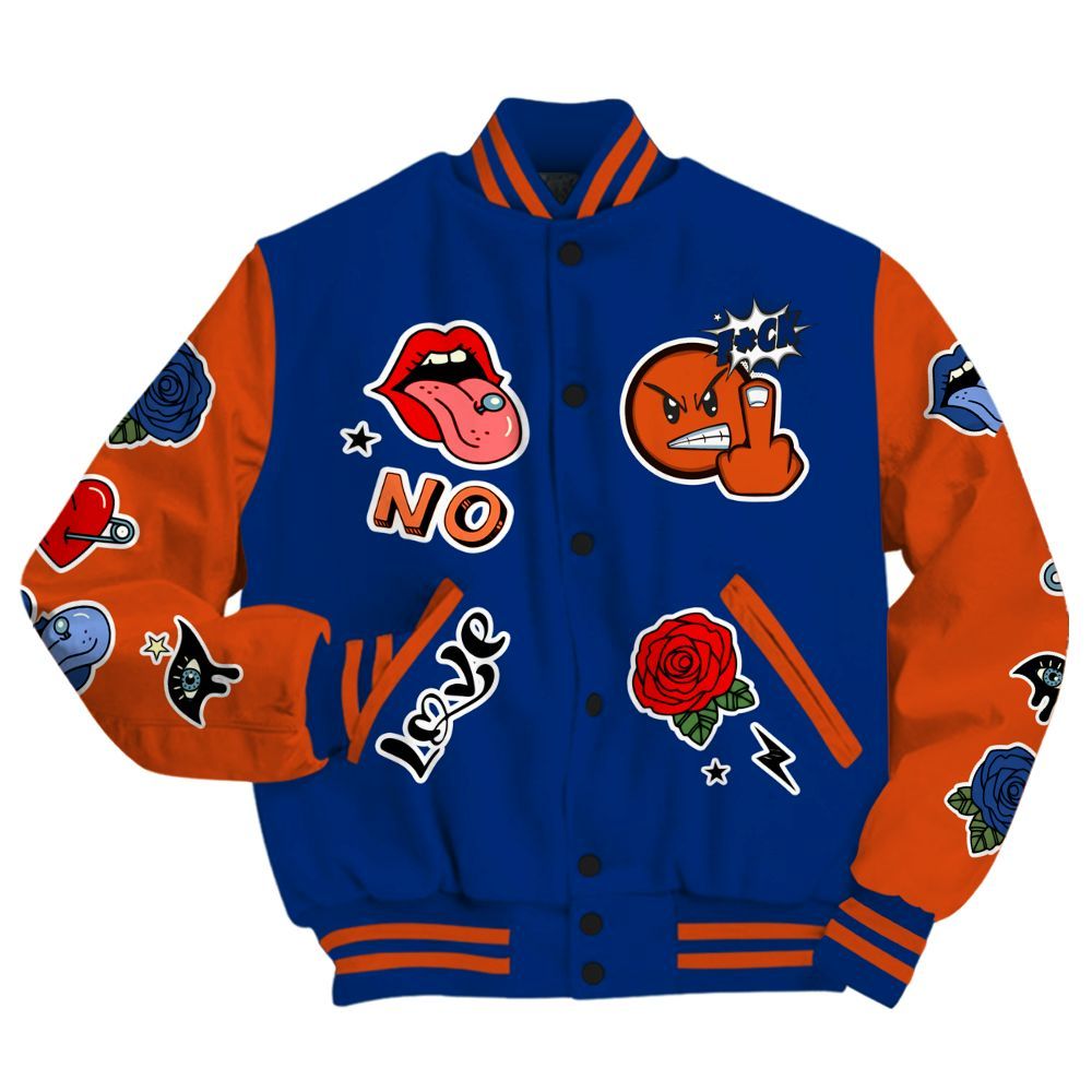 Varsity Jacket To Match Mid Knicks 1s - FK Around Find Out All Over Print