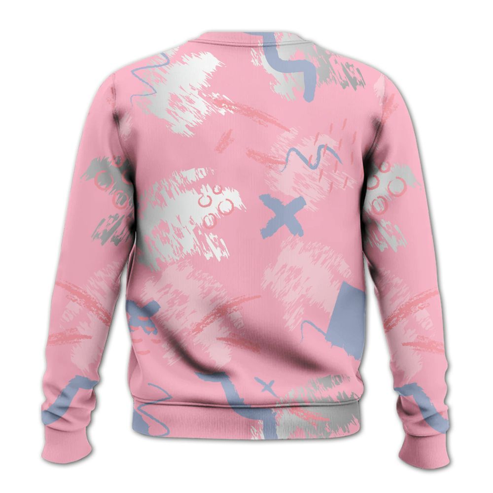 Sweatshirt To Match Retro 35th Anniversary 5s - Hustle Grind Pray Graphic Street Style All Over Print