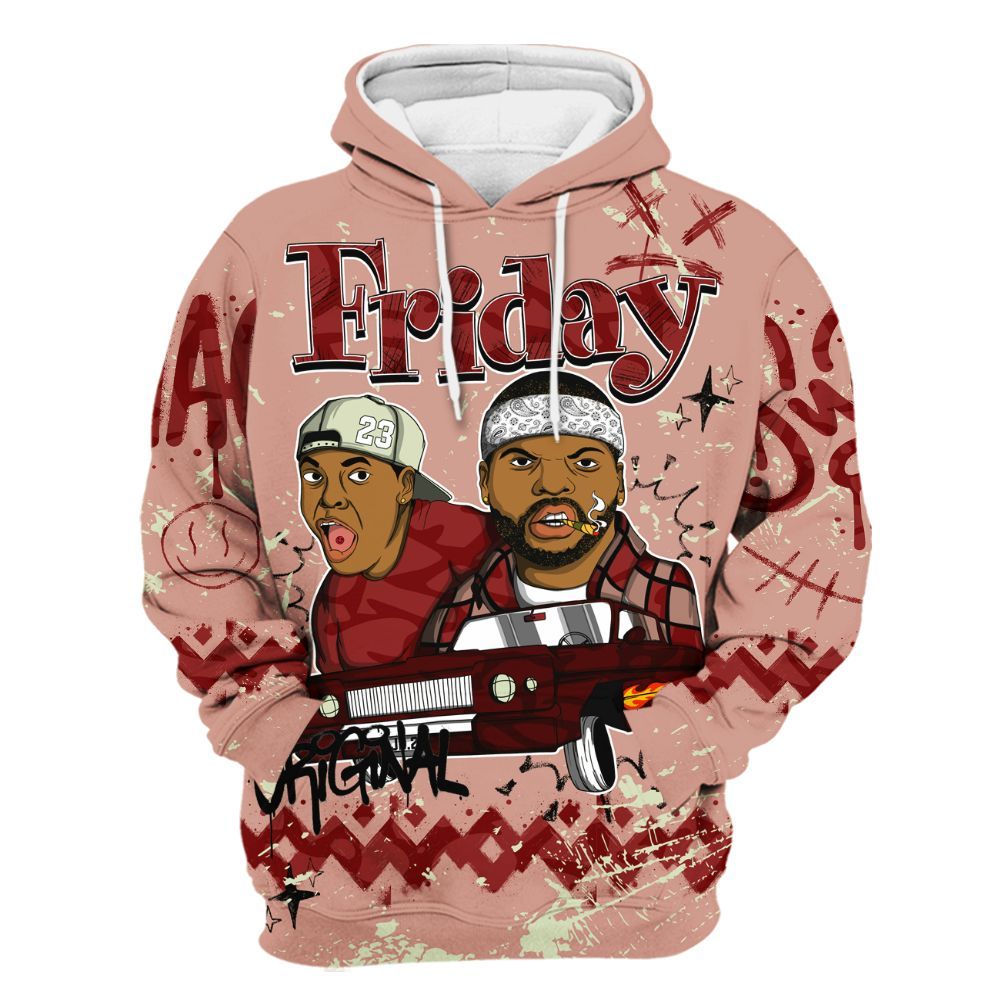 Hoodie To Match Valentines Day 3s - Friday Sneaker Crayon All Over Print