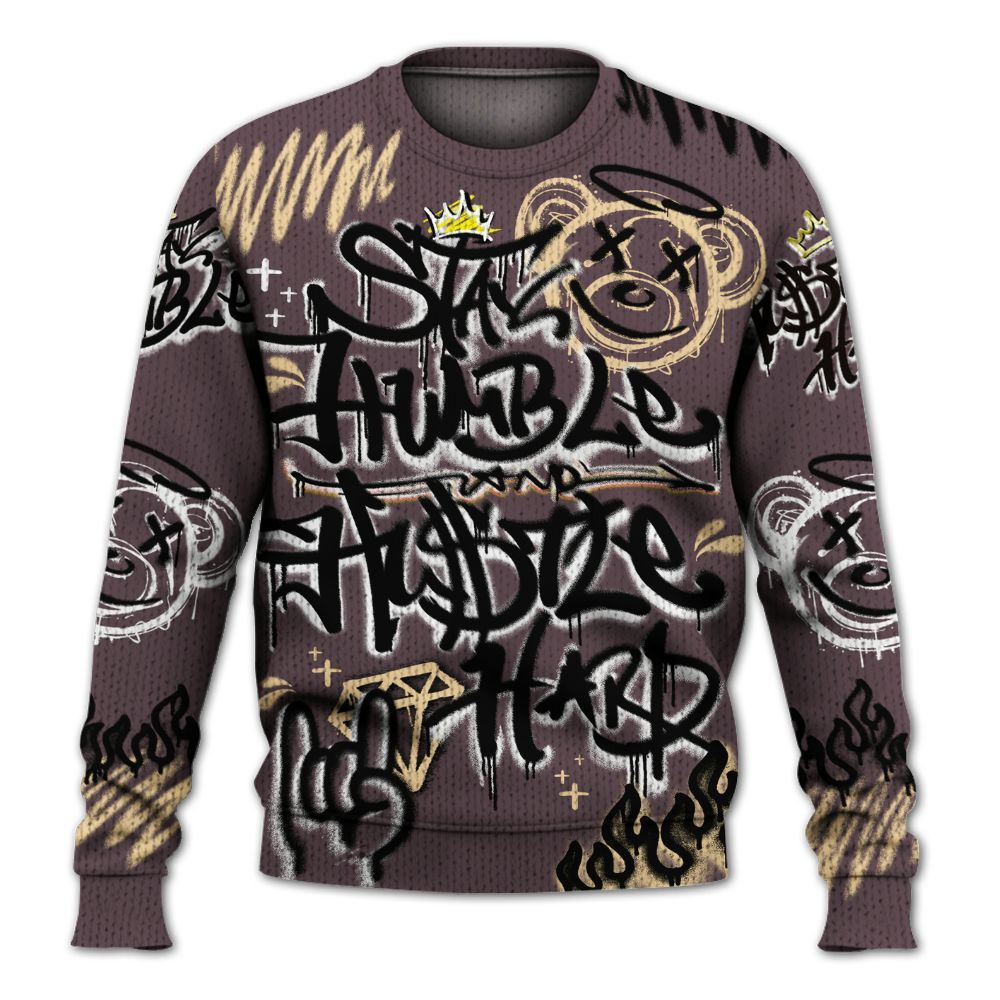 Knitted Sweater To Match AMM Black 3s - Humble Drip Streetwear Graffity