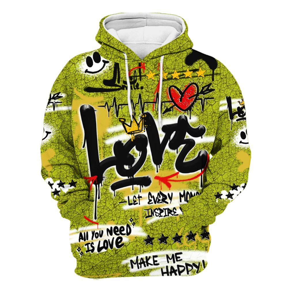 Hoodie To Match Dunk Low QS Halloween Skull - Happy Love Beats Graffiti Streetwear All Over Print