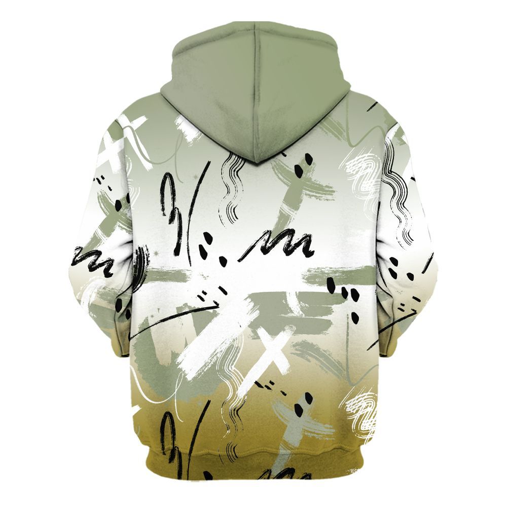 Hoodie To Match Air Flightposite Metallic Gold - Money Hustle Grind Pray All Over Print