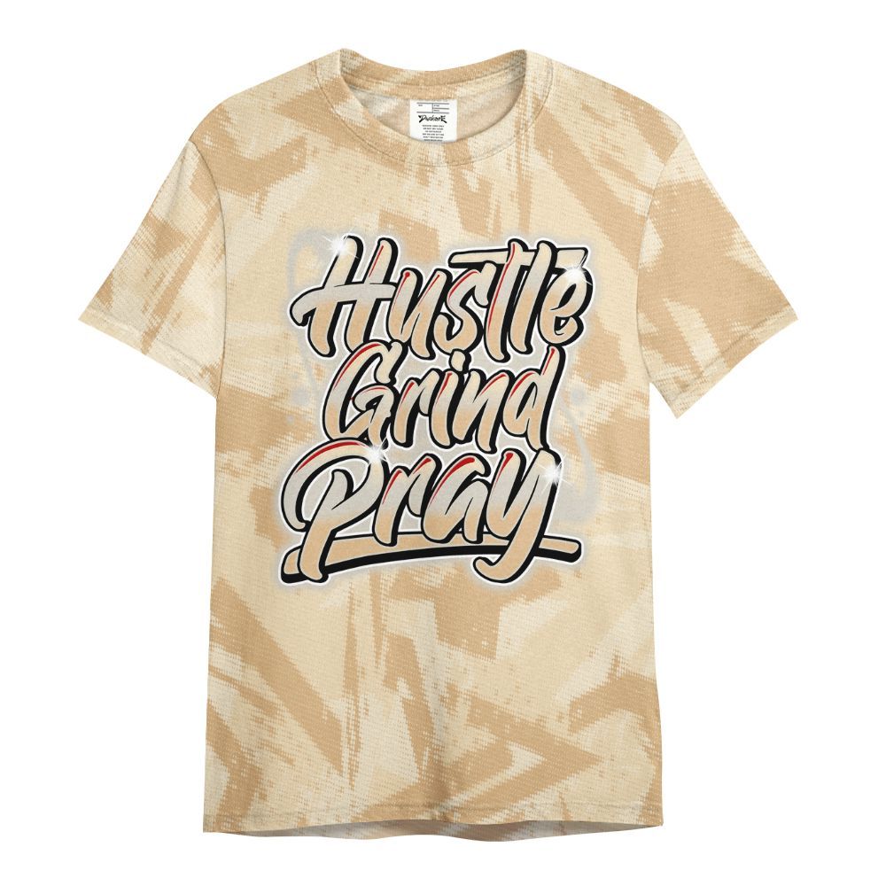 Shirt To Match Dunk Low Strawberry Waffle - Hustles And Prayer Graphic Halftone All Over Print