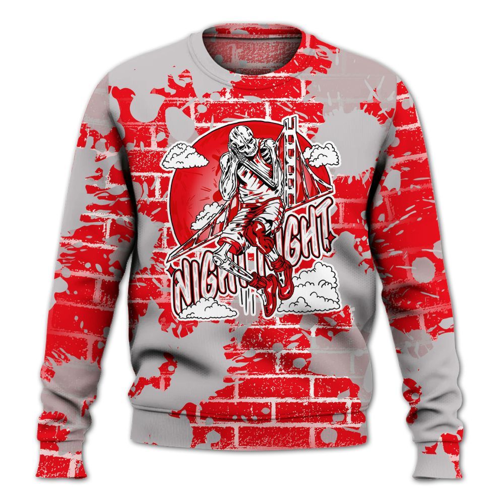 Sweatshirt To Match Air Max 1 Low Poly - Seeya Skeleton Brick All Over Print