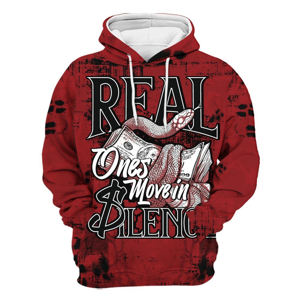 Hoodie To Match Alternate Flu Game 12s - Snake Move In Silence All Over Print