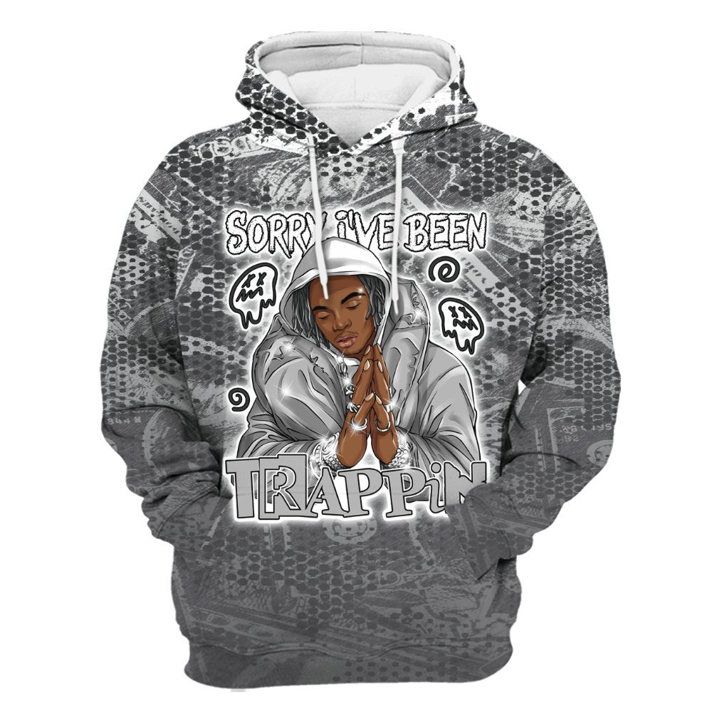 Hoodie To Match White Thunder 4s - Trappin' Banknote All Over Print