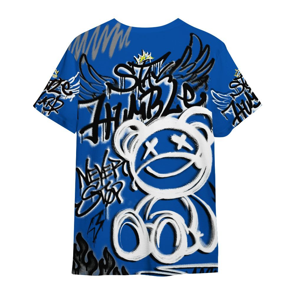 Shirt To Match Racer Blue 5s - Humble Drip Streetwear Graffity All Over Print