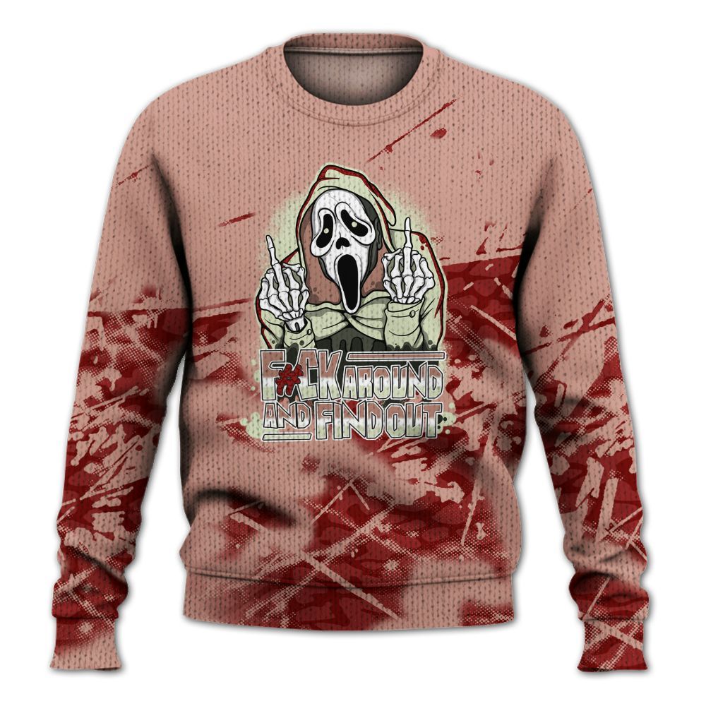 Knitted Sweater To Match Valentines Day 3s - F#CK And Find Out Graphic