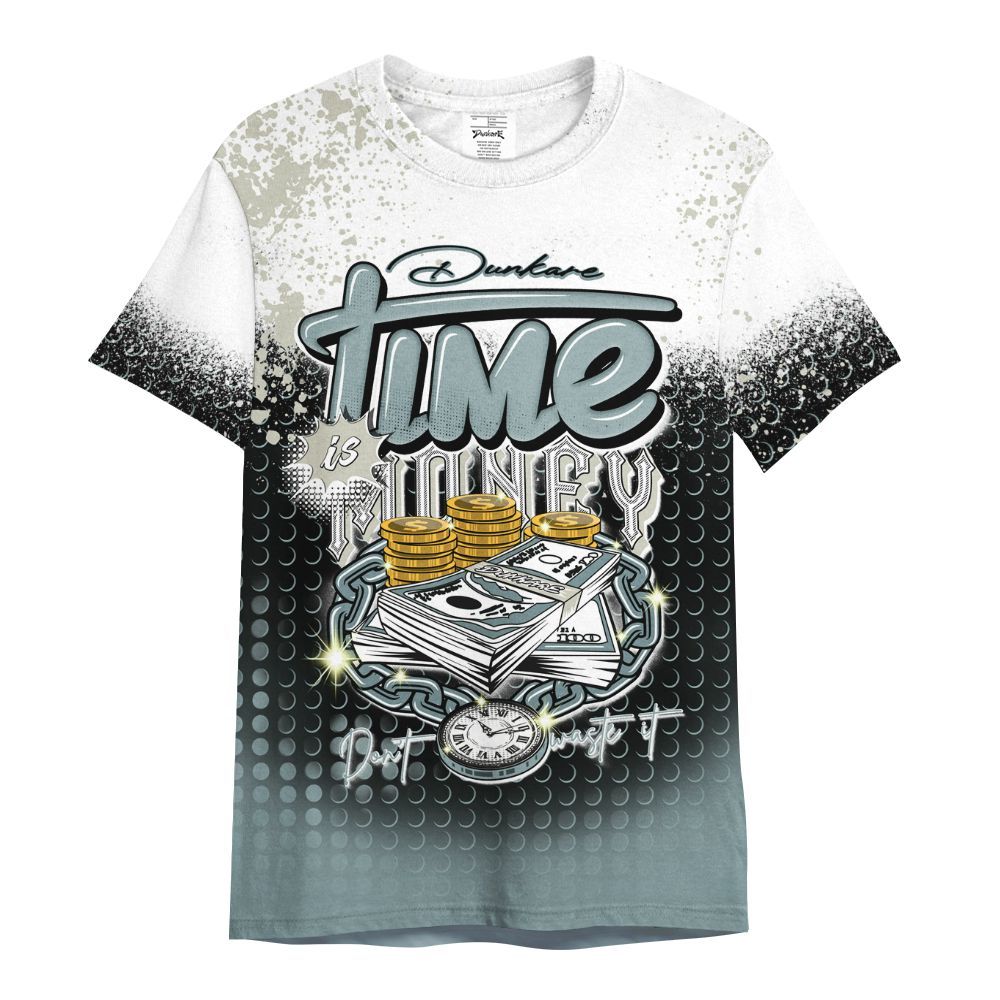 Shirt To Match AMM Low 17s - Halftone Time Is Money All Over Print