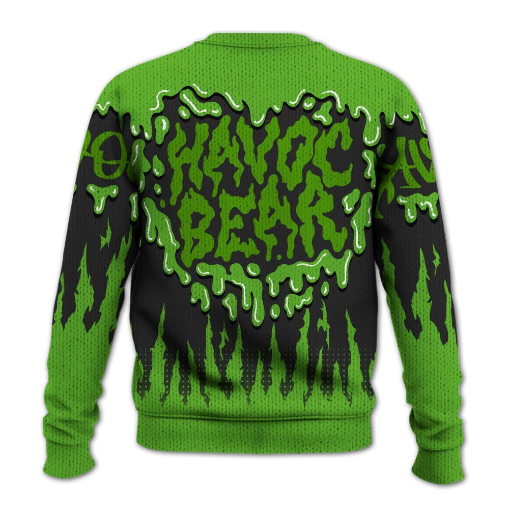 Knitted Sweater To Match Air Foamposite One Volt - Havok Bear Dripping