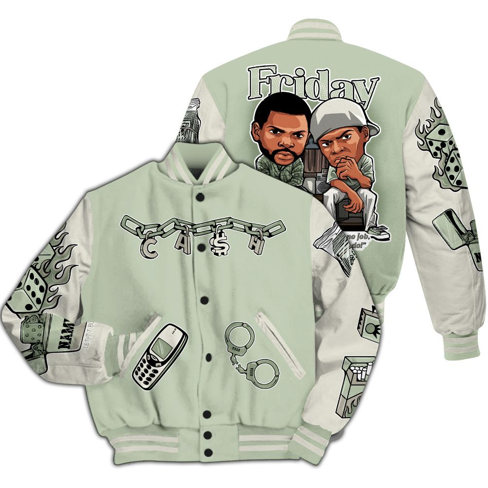 Varsity Jacket To Match Seafoam Sail 4s - Friday Movie Custom Name All Over Print