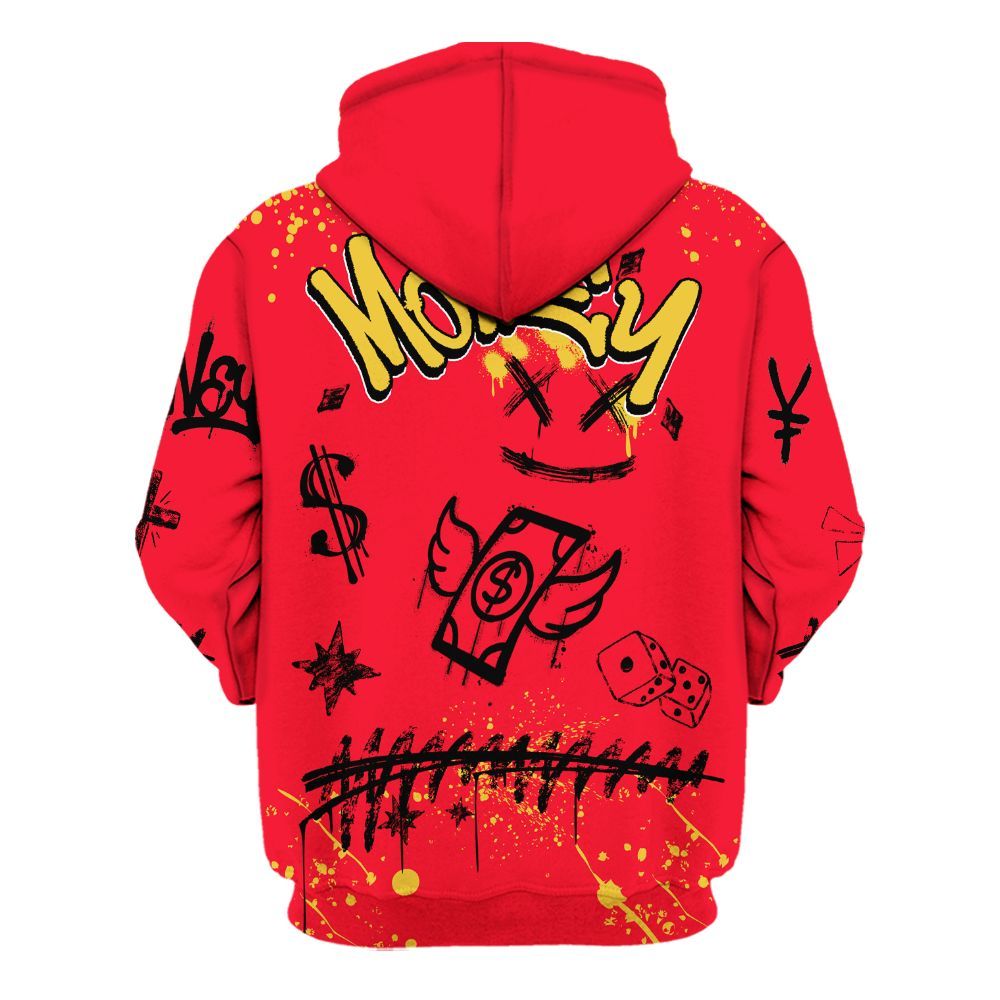 Hoodie To Match KD 18 Air Bakin - Everybody Paid In Full Crayon All Over Print