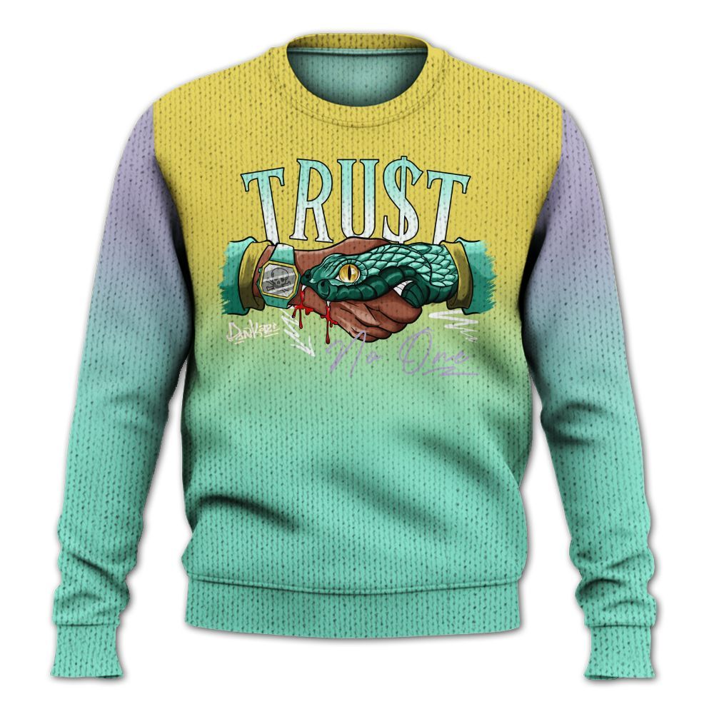 Sweater To Match Dunk Low Easter 2026 - Snake Trust No One Drip Graphic