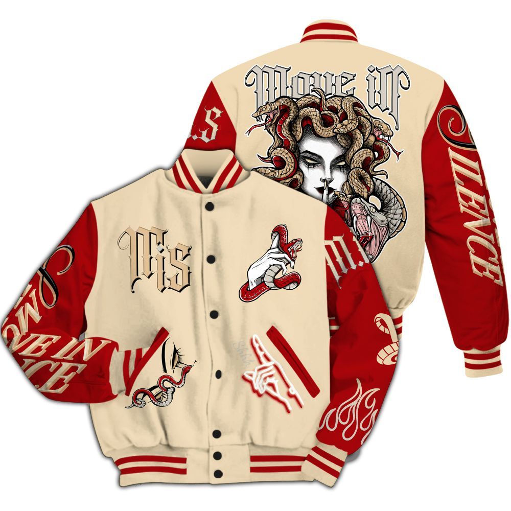Varsity Jacket To Match Dunk Low Strawberry Waffle - Girl Move In Silence All Over Print