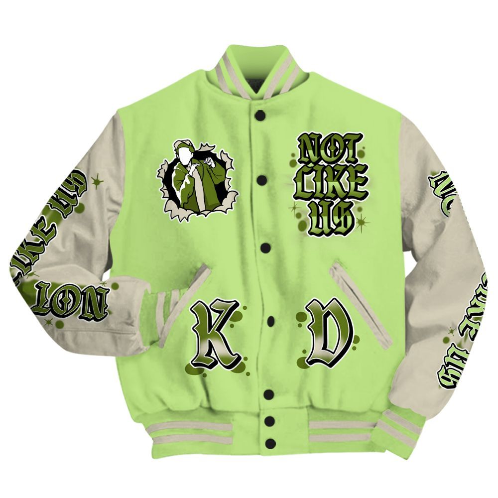 Varsity Jacket To Match Air Max Stussy Action Green - None Like Us Graphic All Over Print