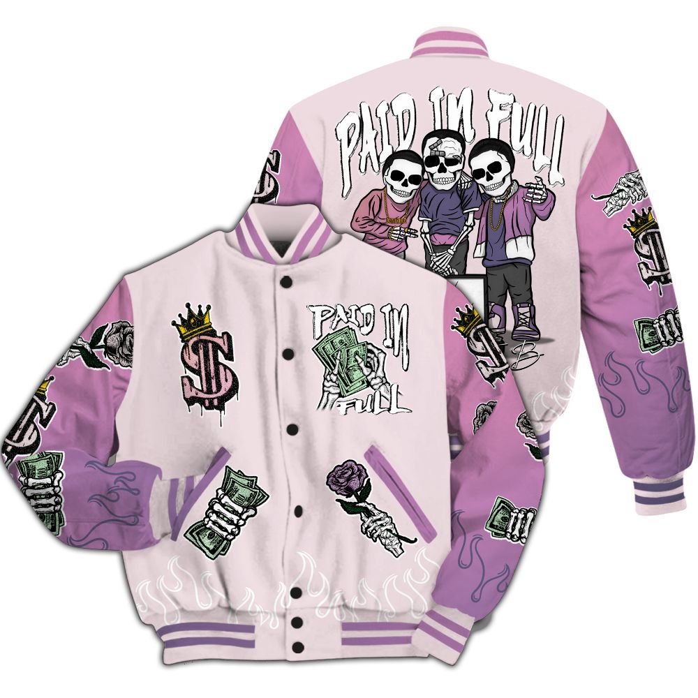 Varsity Jacket To Match Book Sunrise 1s - Fire Everybody Paid In All Over Print