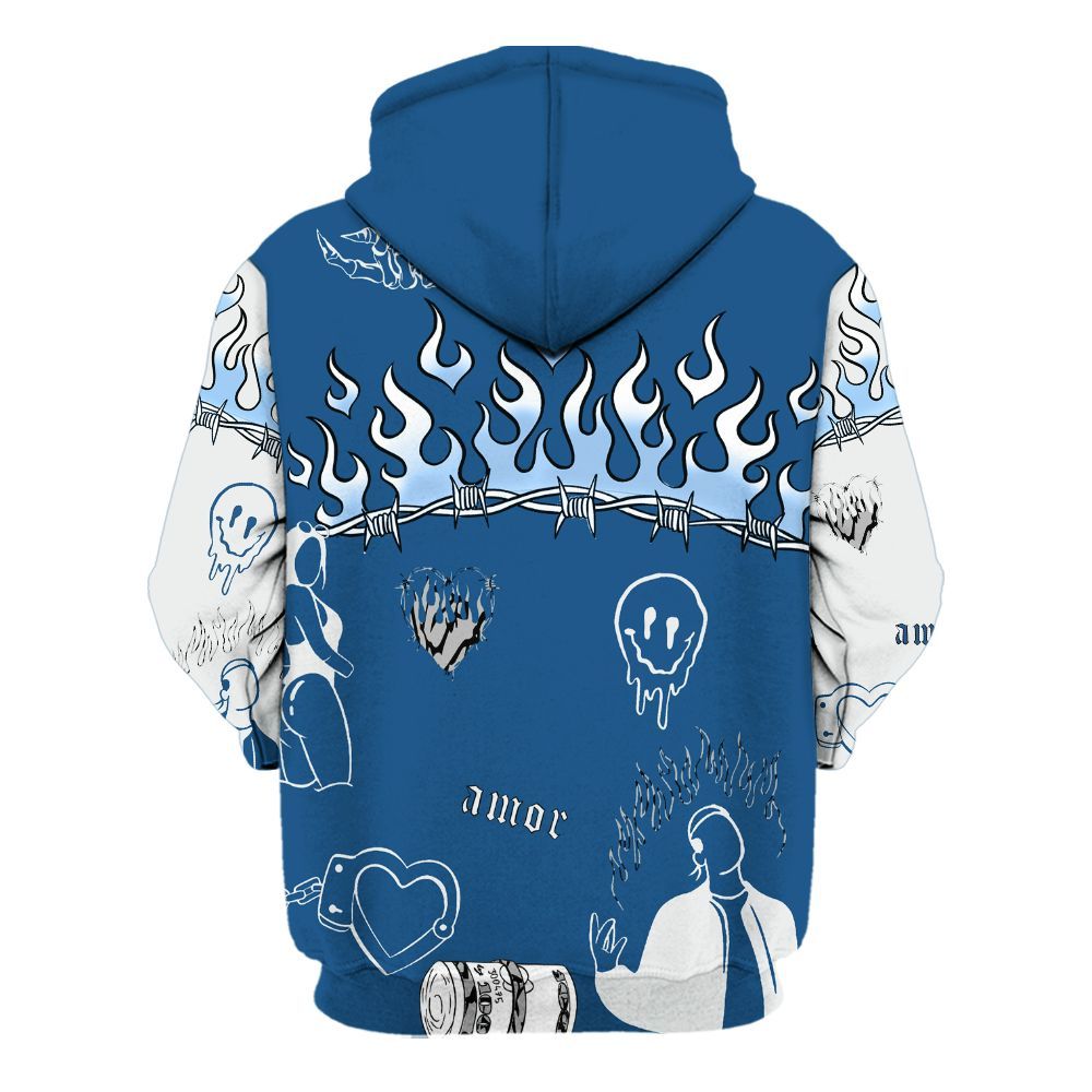 Hoodie To Match Wizards 3s - Snake Trust No One All Over Print