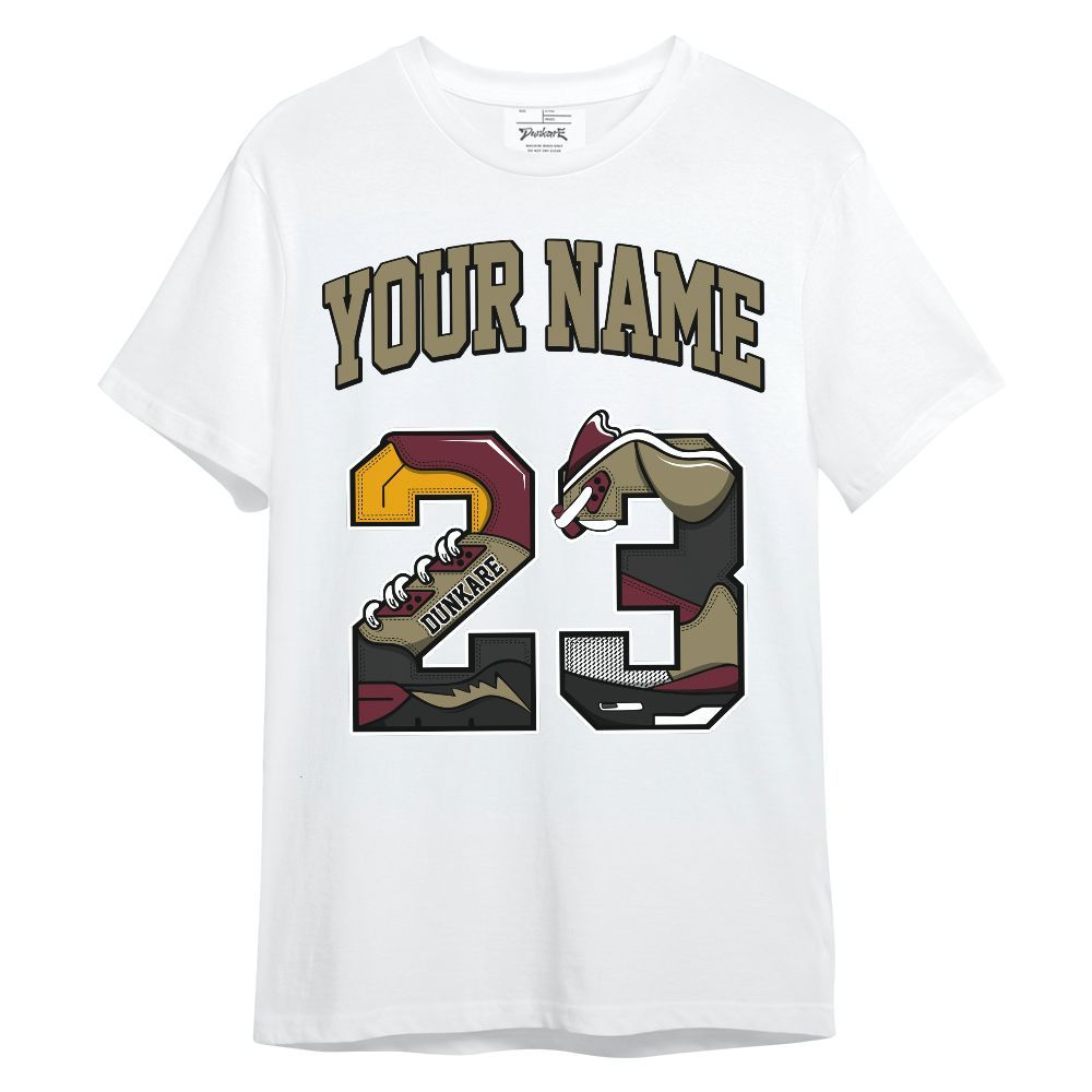 Shirt To Match Black Olive 7s - Custom Name Number 23 5s Unisex Shirt