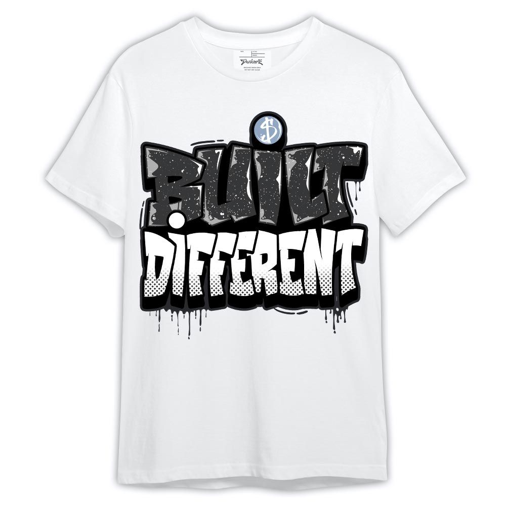 Shirt To Match Reverse Black White 6s - Graphic Built Different Shirt Outfit