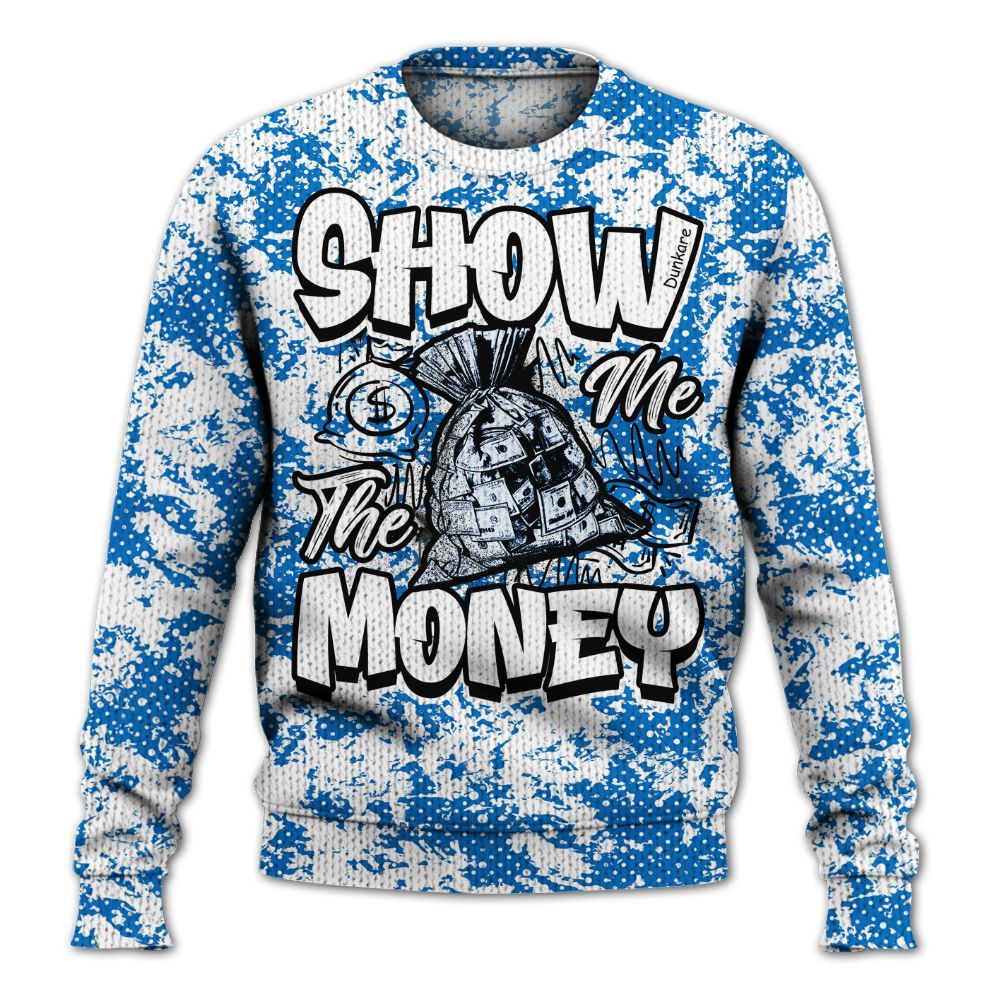 Knitted Sweater To Match Blueberry 12s - Show Me The Money Retro