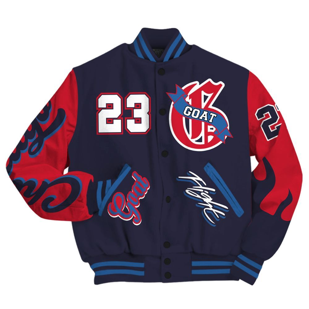 Varsity Jacket To Match Sports Renaissance 3s - The G.O.A.T Streetwear All Over Print