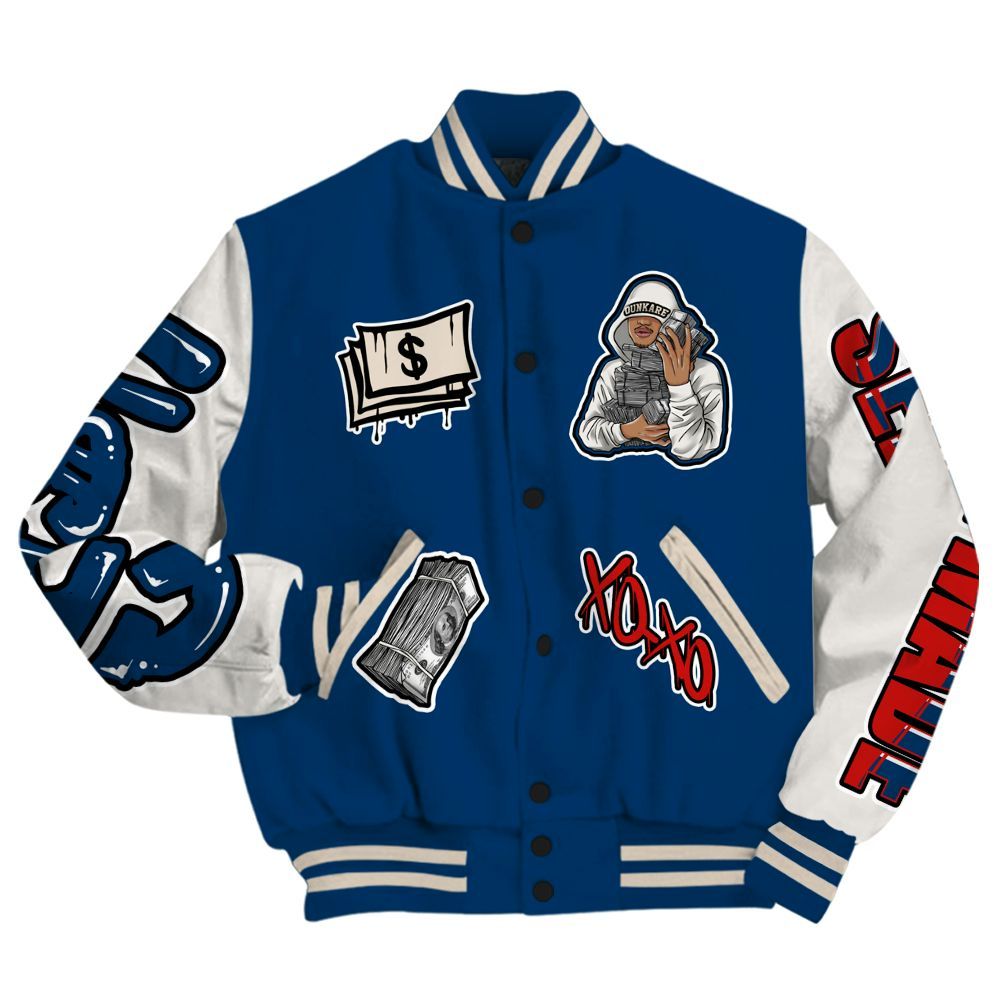 Varsity Jacket To Match Retro Rare Air 11s - Selfmade Unique All Over Print