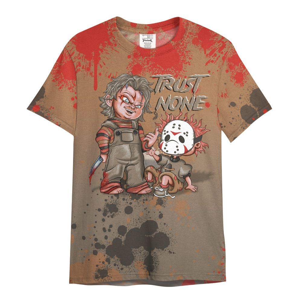 Shirt To Match Air Max Rocky Distressed - Trust No One Scary All Over Print