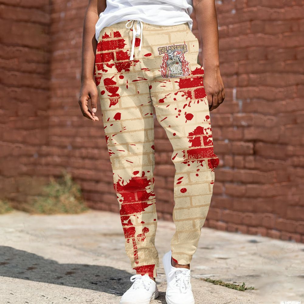 Sweatpant To Match Dunk Low Strawberry Waffle - Allen Answer Skeleton Brick All Over Print