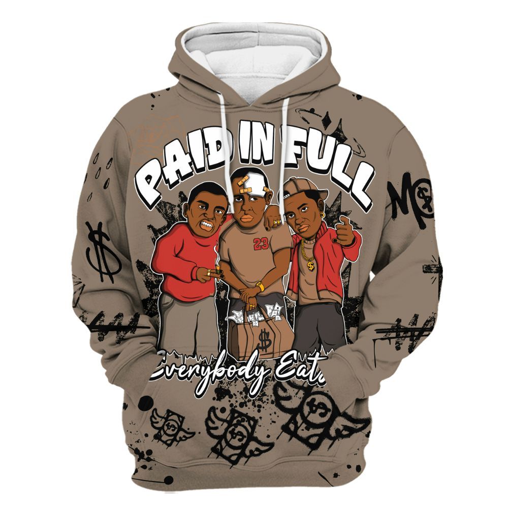 Hoodie To Match Air Max Rocky Distressed - Everybody Paid In Full Crayon All Over Print