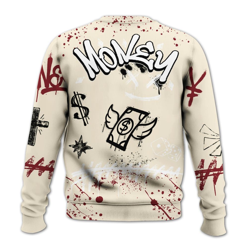 Sweatshirt To Match Valentine's Day 2026 4s - Everybody Paid In Full Crayon All Over Print